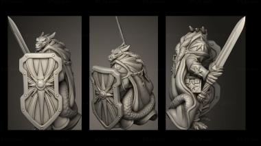 Military figurines ADVENT DRAGON Paladin 3d model