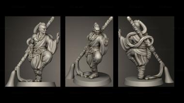 Military figurines ADVENT MONK MAN 3d model