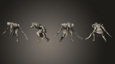 Military figurines Ancient Jackal B 3d model