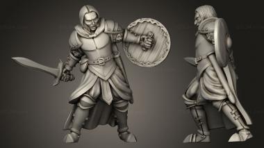 Military figurines adventurers the warrior guerriero 3d model