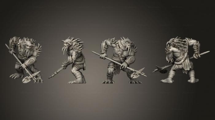 Military figurines (Ancient Red Brutes 01, STKW_2449) 3D models for cnc
