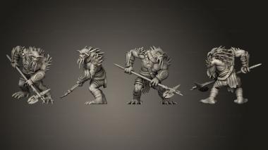 Military figurines Ancient Red Brutes 01 3d model