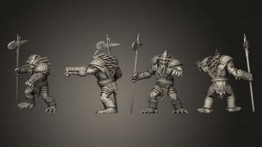 Military figurines Ancient Red Brutes 02 3d model