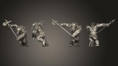 Military figurines Ancient Red Brutes 3 3d model