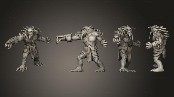 Military figurines (Ancient Red Brutes, STKW_2452) 3D models for cnc