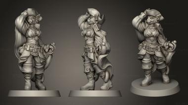Military figurines age TABAXI CAPTAIN 3d model