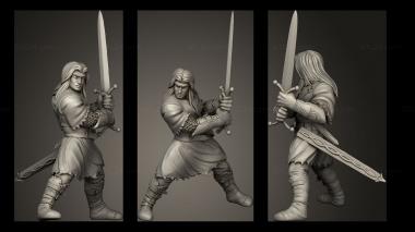 Military figurines Dark Elves Rendor Holo 3d model