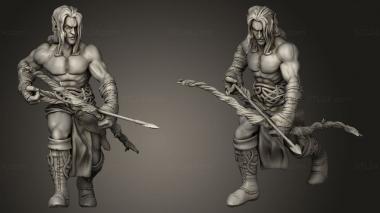 Military figurines Cursed Sidhe Hunter 3d model