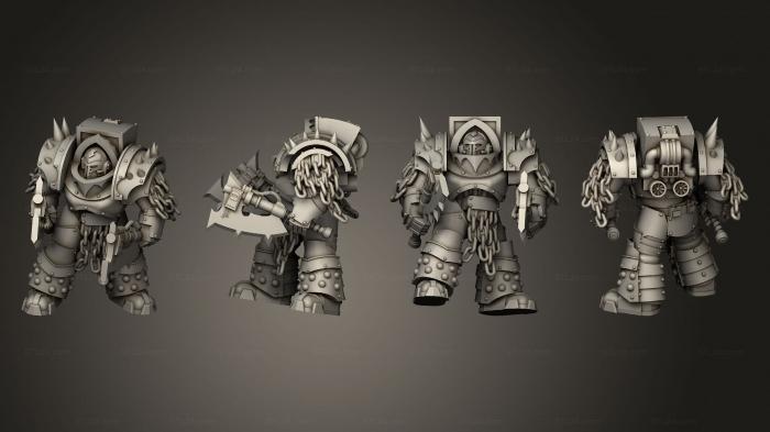 Military figurines (angry red meatmen 04, STKW_2474) 3D models for cnc