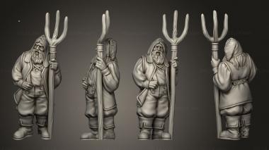 Military figurines ANGRY VILLAGER PREGNANT 3d model