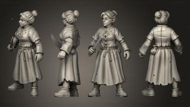 Military figurines ANGRY VILLAGER 03 3d model
