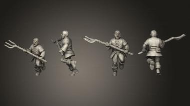 Military figurines ANGRY VILLAGER 07 3d model