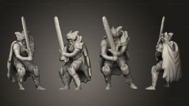 Military figurines Death Knights Valkrill 3d model