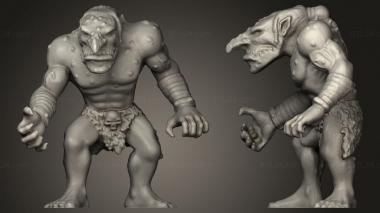 Military figurines Feral Troll 3d model