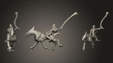 Military figurines Grok Riders posts 3d model