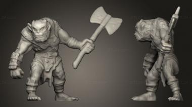 Military figurines Horned Skull Brutes 3d model