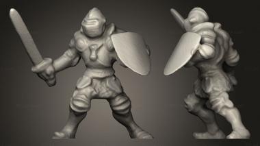 Military figurines Knights Weston 3d model