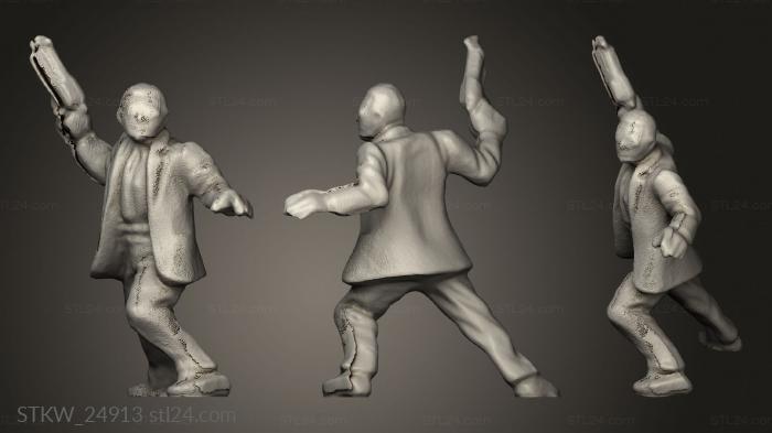 Military figurines (Krav Maga Agents Karv Agent, STKW_24913) 3D models for cnc