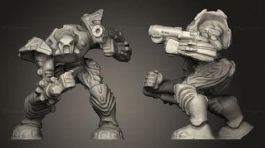 Military figurines Major 3d model