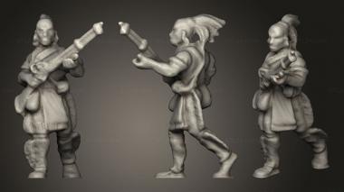 Military figurines Mohican River Tribe 3d model