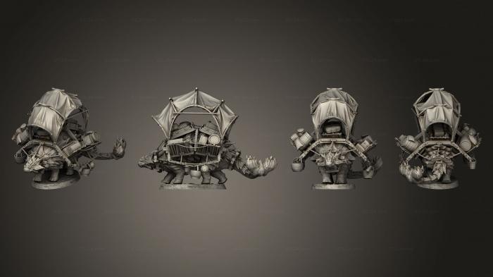 Military figurines (Ankylosaurus Merchant, STKW_2498) 3D models for cnc