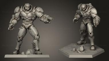Military figurines Poweror Marine 3d model