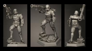 Military figurines Soldiers Demolisher 3d model
