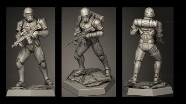 Military figurines Soldiers Trooper 3d model