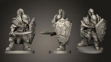 Military figurines Alliance footman 3d model