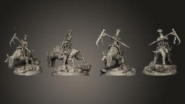 Military figurines Anubian Wardog Riders 02 3d model