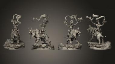 Military figurines Anubian Wardog Riders 03 3d model