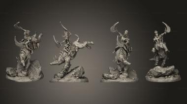 Military figurines Anubian Wardog Riders v 3 3d model