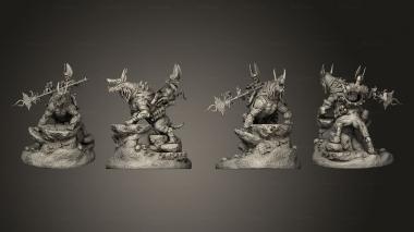 Military figurines Anubian Wardog Riders 3d model
