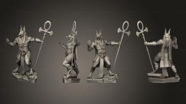 Military figurines Anubis Avatar Challenging 3d model