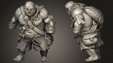 Military figurines Amazons and Ogres Ogre Crewman 3d model
