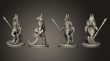Military figurines Anubis Warrior B Based 3d model