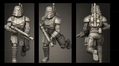Military figurines Ancient Dark Trooper helmet 3d model
