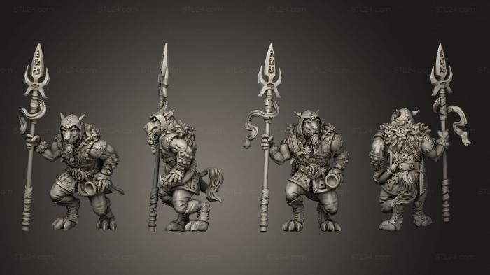 Military figurines (Anver the Gray Tail, STKW_2520) 3D models for cnc