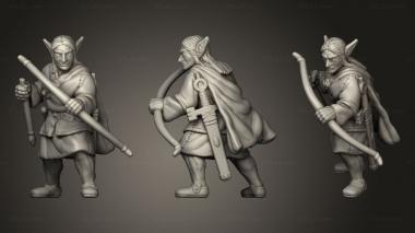 Military figurines Anglo Scottish Elfs 3d model