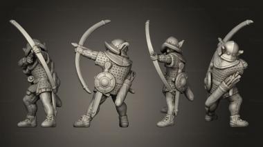 Military figurines Anglo Scottish Elfs 3d model