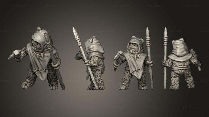 Military figurines (Anvil Rage Bear 9, STKW_2529) 3D models for cnc