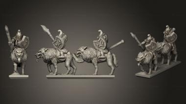 Military figurines Ankylo Magma Dwarves 3d model