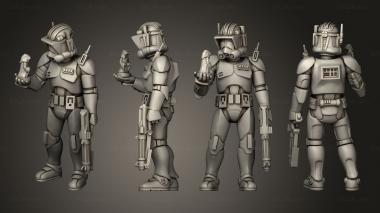 Military figurines Anvilrage Studios Commander Cody 3d model