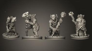 Military figurines Ape Shaman 001 3d model