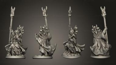 Military figurines necromancer male 3d model