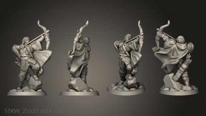Military figurines (ranger male, STKW_25527) 3D models for cnc