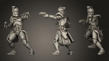 Military figurines Captain Rex Phase 3d model