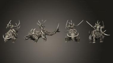 Military figurines Araki Dual Sword Attack 3d model