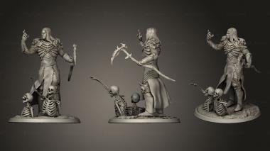 Military figurines Arcanum Xal The Necromancer 3d model