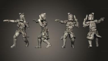 Military figurines ARC Pack 001 3d model